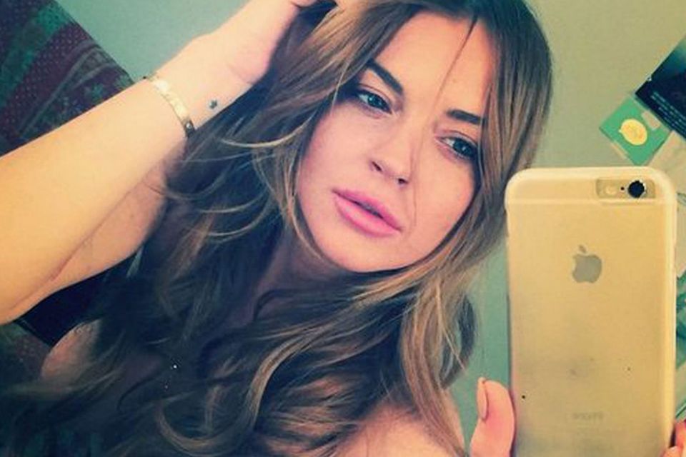 Lindsay Lohan selfie