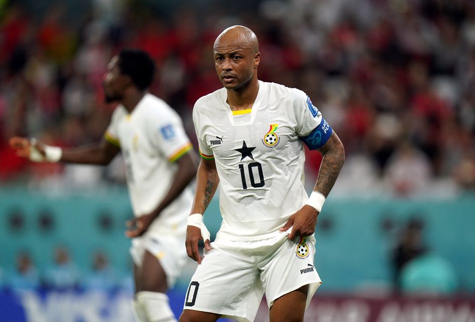 Andre Ayew played at the 2022 World Cup in Qatar (Adam Davy/PA)