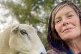 thumbnail: Artist and sheep farmer Orla Barry with a member of her flock.