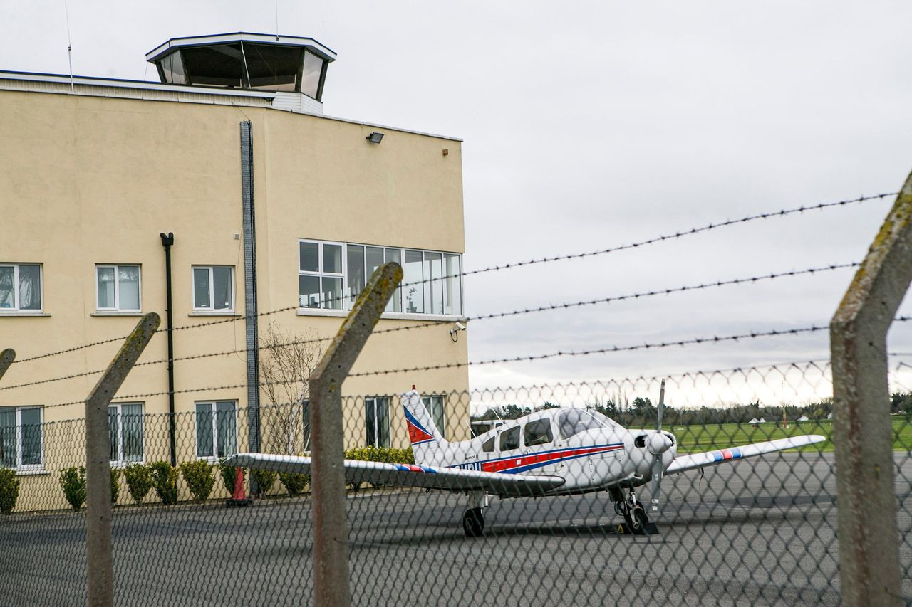 Fire breaks out near control tower of Weston Airport in Dublin with all