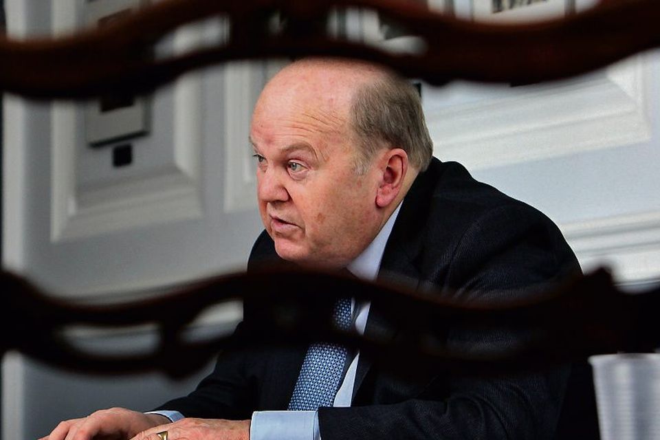 Minister for Finance Michael Noonan pictured at the Department of Finance yesterday. Pic Steve Humphreys 10th April 2013.