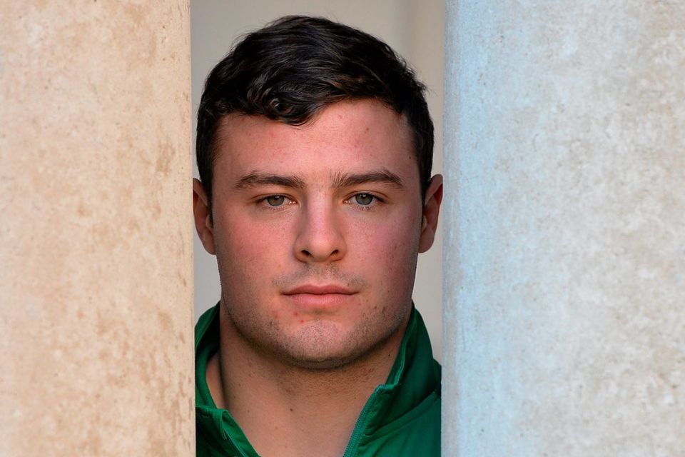 Robbie Henshaw after a press conference