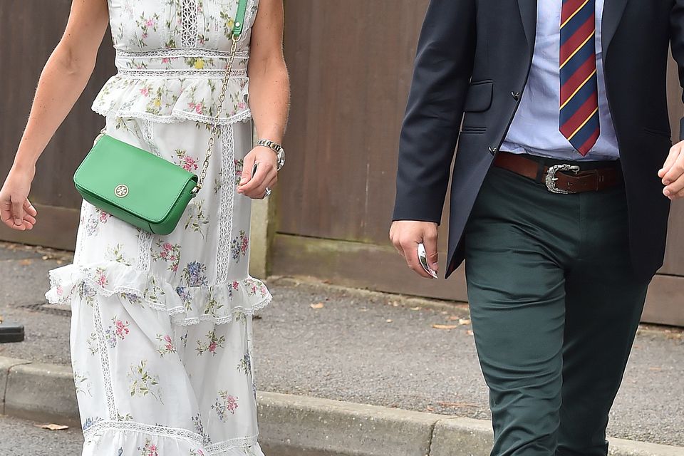 Pippa Middleton & James  Middleton seen arriving for day thirteen at The Championships at Wimbledon on July 16, 2017 in London, England.  (Photo by HGL/GC Images)