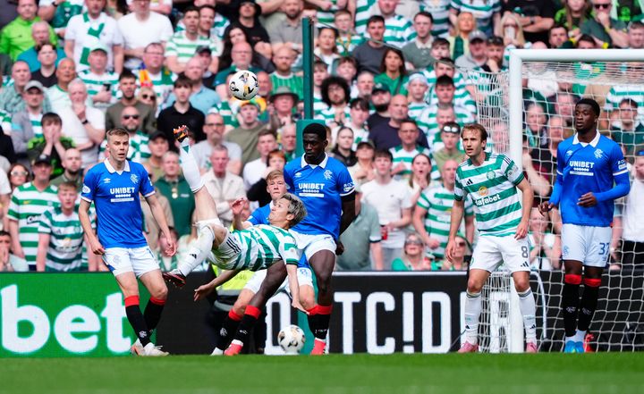 Daizen Maeda wonder strike helps Celtic close the gap on leaders Hearts in Old Firm victory