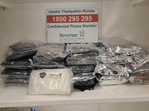 Revenue officers seized contraband with an overall estimated value of over €2.5m. Pic: @RevenueIE