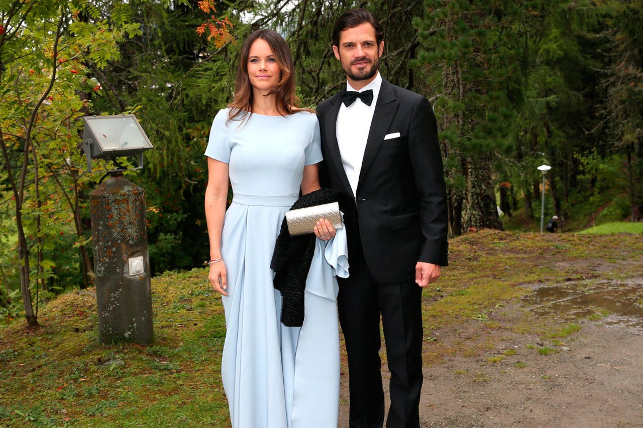 Royal fashion twinning! Princess Catherine and Princess Sofia of Sweden  both donned fit-and-flare dresses featuring wide waistbands and e