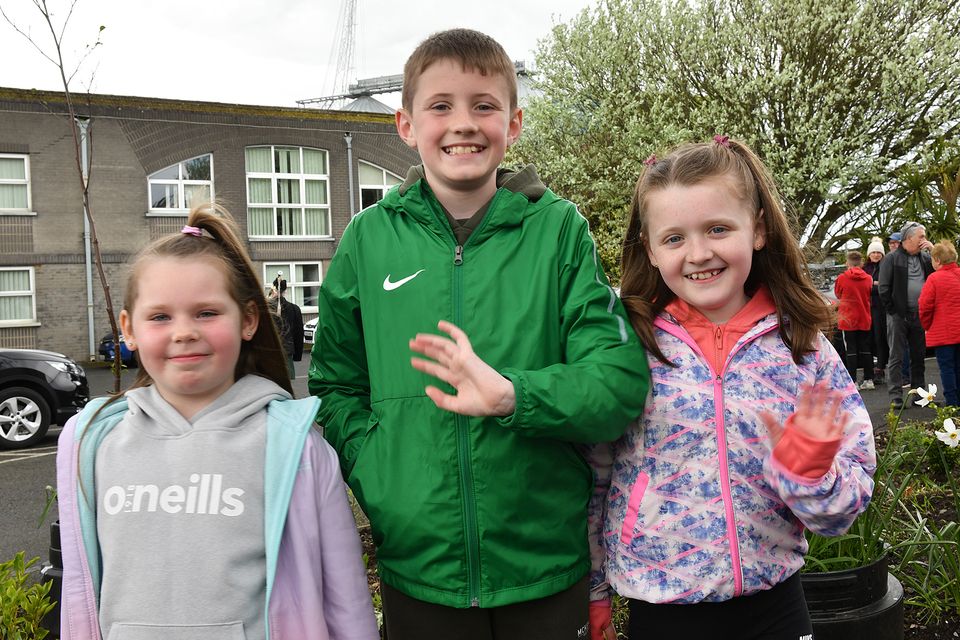 Kacey Halpin with Liam and Darcey Coburn at the Greenore Port and Village 150th Anniversary celebrations. Photo: Ken Finegan/www.newspics.ie
