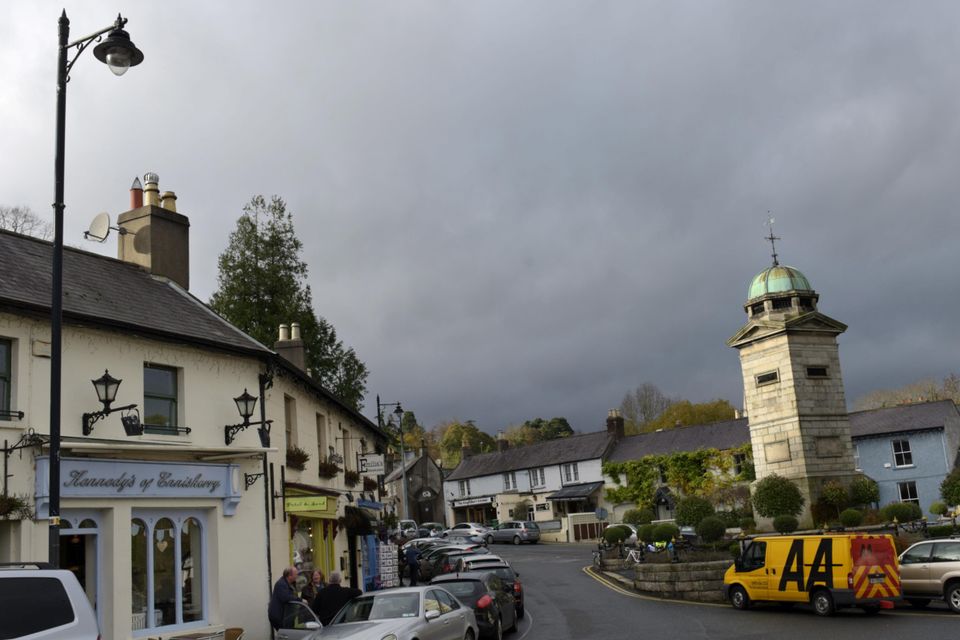 The Clock Tower in the centre of Enniskerry was built in 1843.