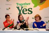 thumbnail: l-r; Ailbhe Smyth, Grainne Griffin and Orla O'Connor at Together for Yes press conference. Davenport Hotel, Dublin. Picture: Caroline Quinn