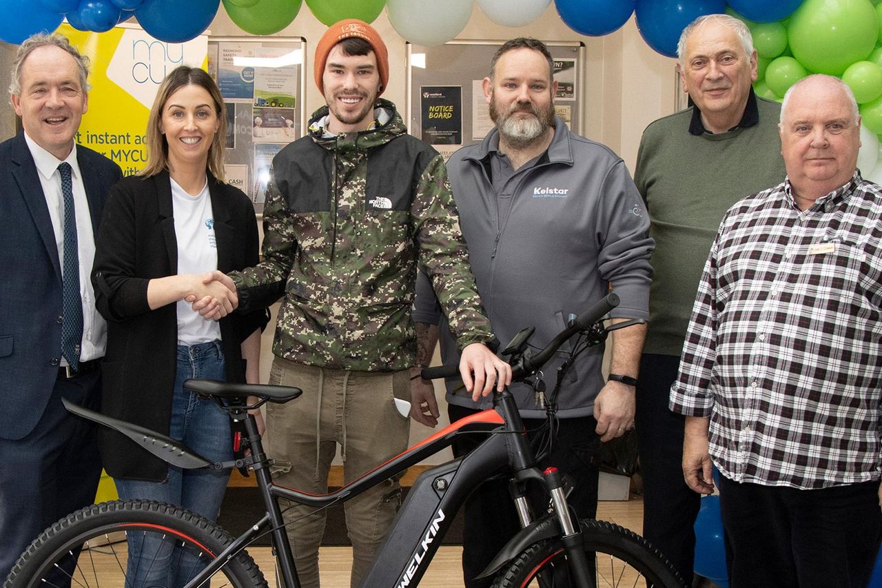 Wexford Credit Union presents electric bike to mark international event