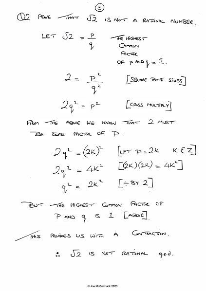 Can you answer these Leaving Cert 2023 maths paper 1 questions