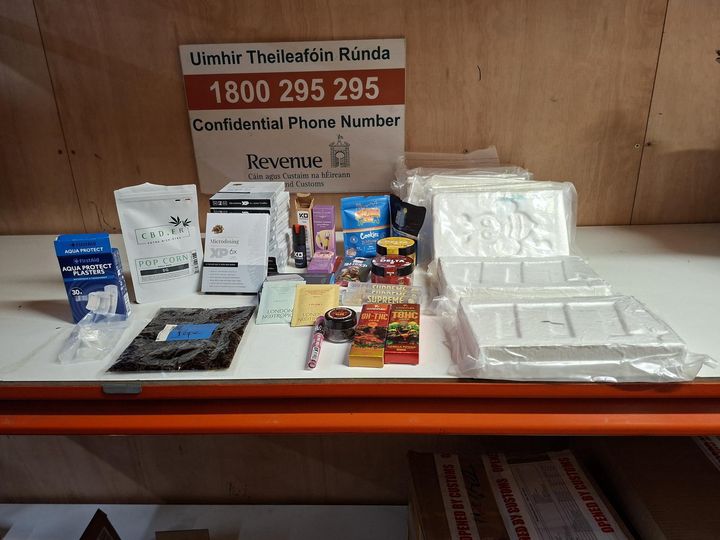 Over half a million euro worth of drugs seized by Revenue