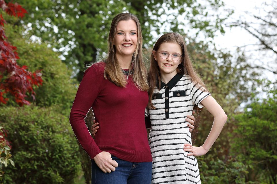 Aila Mitchell (11), pictured with mum Sheena, was diagnosed four years ago. Photo: Frank McGrath