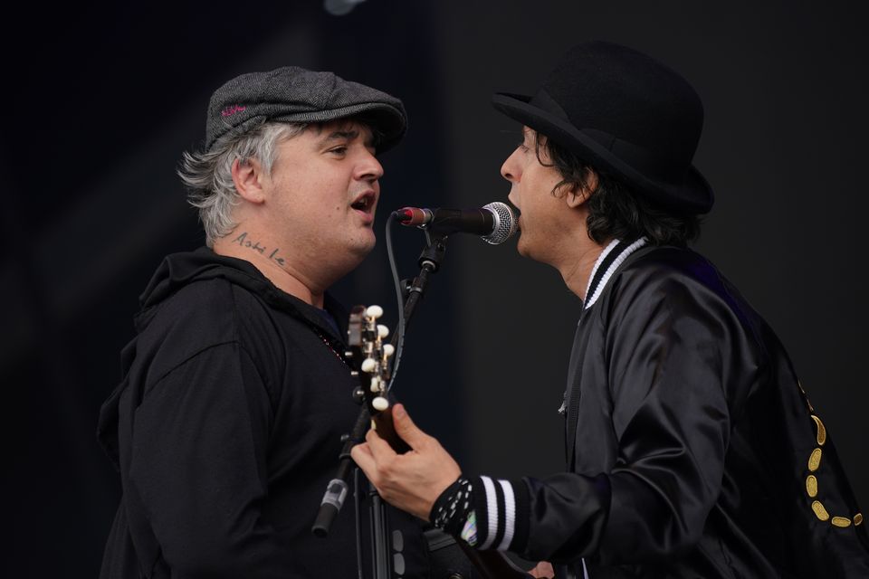 The Libertines performing at Glastonbury Festival (Yui Mok/PA)