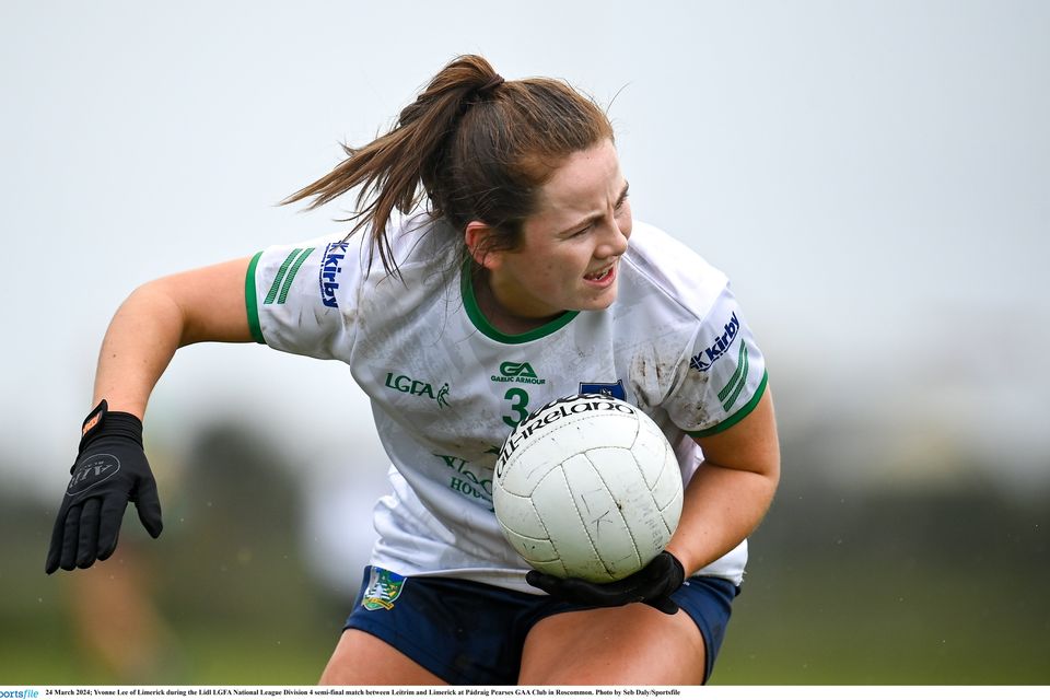 Yvonne Lee of Limerick during the Lidl National League Division 4 semi-final 