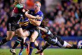 thumbnail: Leinster's Darragh Fanning is tackled by Harlequins duo Matt Hooper and Marland Yarde during their European Rugby Champions Cup clash at Twickenham Stoop. Photo: Stephen McCarthy / SPORTSFILE