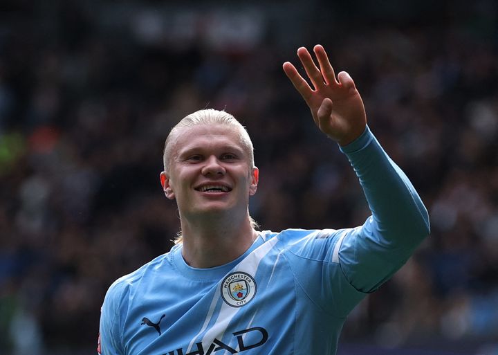 Erling Haaland bags hat-trick as rampant Man City crush Liverpool to march into last four of FA Cup