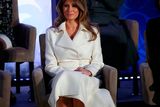 thumbnail: U.S. first lady Melania Trump attends the 2017 Secretary of State's International Women of Courage Award March 29, 2017 in Washington, DC.  The award honors women who have demonstrated exceptional courage, strength, and leadership in acting to improve the lives of others.  (Photo by Win McNamee/Getty Images)