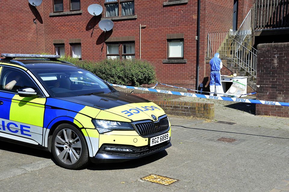 The PSNI are examining a number of scenes as part of the investigation.  Arthur Allison/Pacemaker Press.
