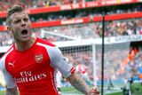 thumbnail: Arsenal's Jack Wilshere celebrates after scoring a goal against Manchester City