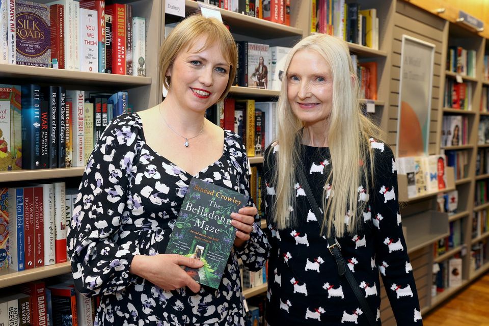 Author Sinéad Crowley with Claudia Carroll. Picture: Gerry Mooney