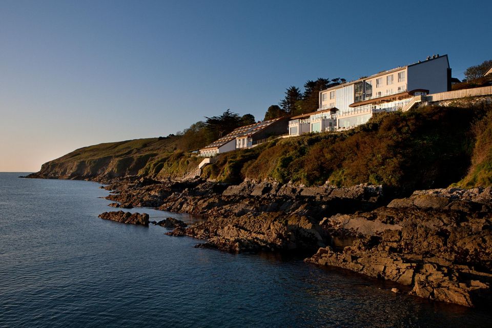 The stunning exterior of the Cliff House Hotel in Ardmore, Co Waterford