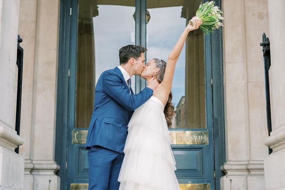 Joey Carbery with his bride Robyn this week. Photo: Joey Carbery/Instagram.