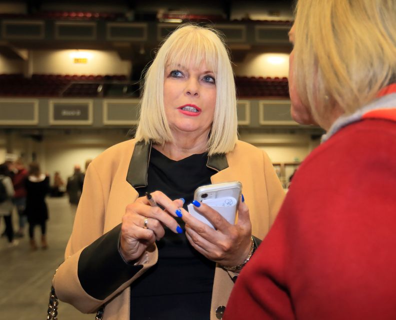 Mary Mitchell O Connor pictured at the  2020 General Election count in the RDS.Picture Credit:Frank McGrath
9/2/20