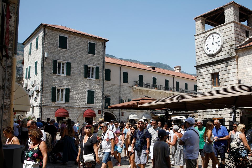 Tourists in Kotor's Old Town. REUTERS/Stevo Vasiljevic