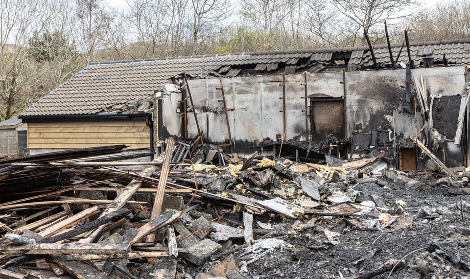 The devastating scene left behind after a fire burnt to the Bot family house to the ground on Good Friday. Photo by Michael Donnelly. 