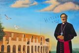 thumbnail: Monsignor Hugh O’Flaherty's mural defaced with Hitler slur in Tralee.