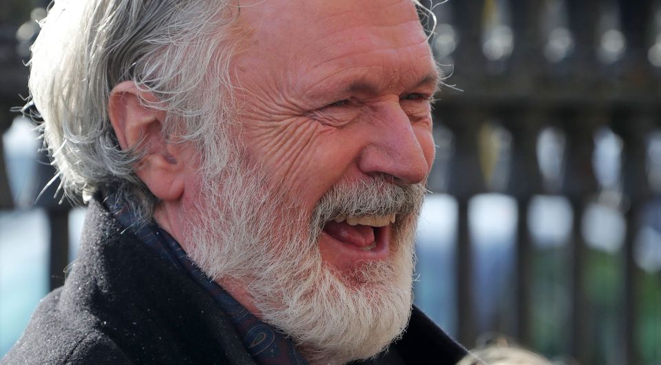 11/10/'19  Actor, Patrick Bergin pictured this morning at the Church of the Three Patrons, Rathgar Road, Dublin at the funeral of writer, historian and critic, Ulick O'Connor. Photo: Colin Keegan, Collins Dublin