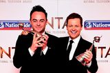 thumbnail: Anthony McPartlin and Declan Donnelly with the award for Best TV Presenters in the press room at the National Television Awards 2016 held at The O2 Arena in London