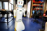 thumbnail: Stevie The Robot at the Robotics and Innovation Lab (RAIL) at TCD. Photo by Steve Humphreys