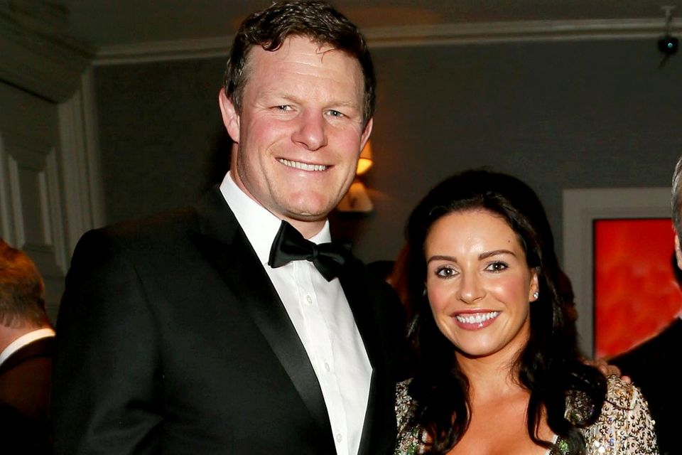 Malcolm O'Kelly and his wife Stephanie. Photo: Kieran Harnett