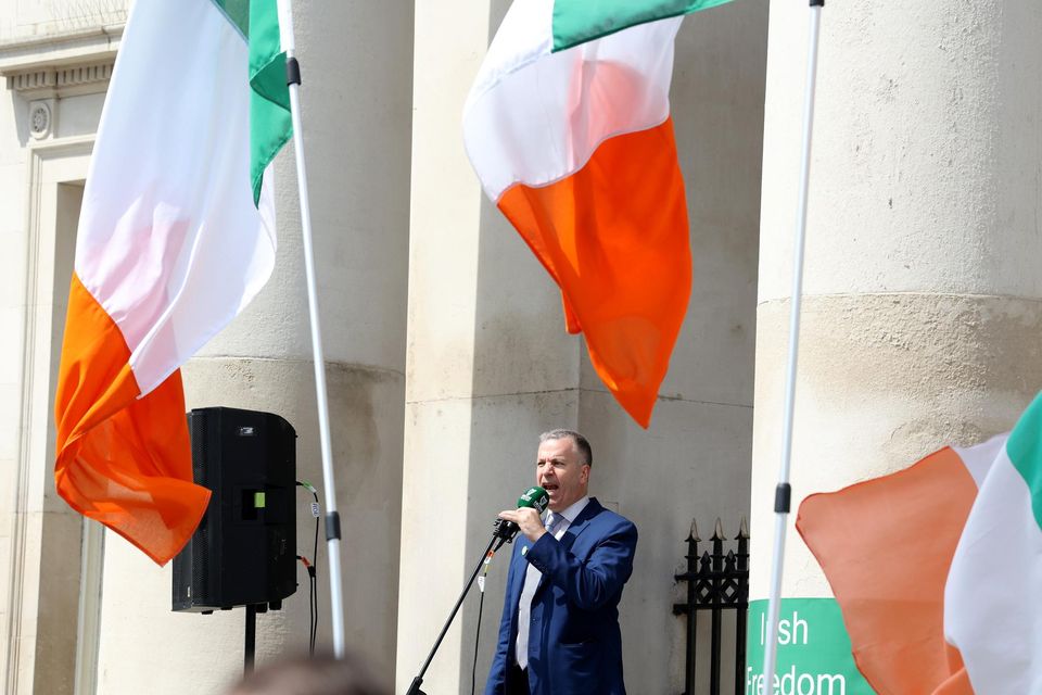 Far-right groups such as the Irish Freedom Party are among those who protest against immigrants. Photo: Sam Boal/Rollingnews.ie