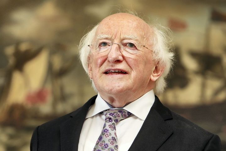 President Michael D Higgins in ‘excellent spirits’ but will remain in hospital overnight image