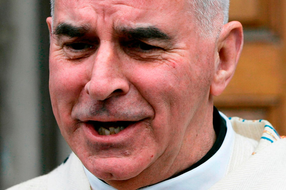 DISGRACED: Cardinal O’Brien outside St Mary’s Cathedral, Edinburgh, in 2007. Photo: Reuters