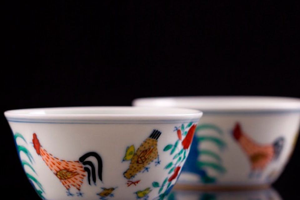 Ming dynasty porcelain 'chicken cups'