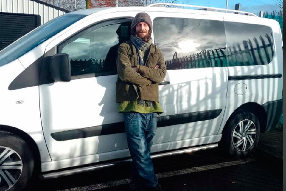 Micheal with his camper van