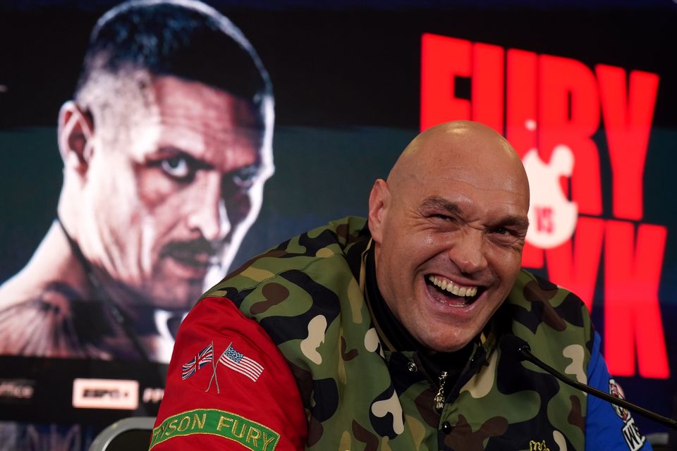 Tyson Fury fights Oleksandr Usyk on May 18 (Owen Humphreys/PA)