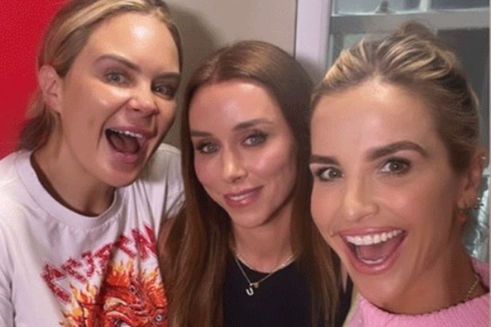 Joanne McNally, Una Healy, and Vogue Williams