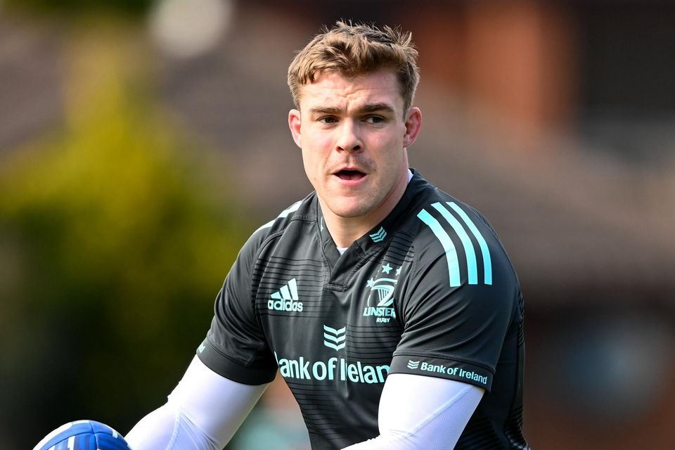 Garry Ringrose during a Leinster Rugby squad training session at UCD in Dublin. Photo: Harry Murphy/Sportsfile