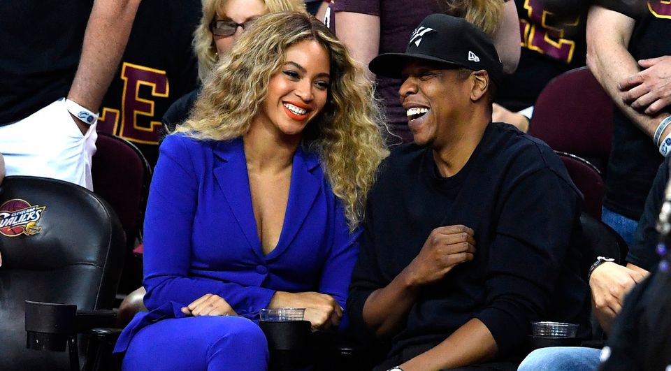 Beyonce and Jay Z attend Game 6 of the 2016 NBA Finals between the Cleveland Cavaliers and the Golden State Warriors at Quicken Loans Arena on June 16, 2016 in Cleveland, Ohio License Agreement. (Photo by Jason Miller/Getty Images)
