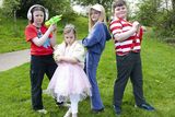 thumbnail: Lorraine Bolger, Elise Berry, Aisling Healy and Andy McDermott during the rehearsals for Innovations theatre school Charlie and the Chocolate in Gorey Community School on Saturday. Pic: Jim Campbell