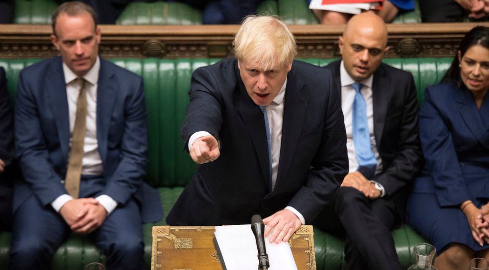 British Prime Minister Boris Johnson speaking in the House of Commons yesterday. Picture: PA