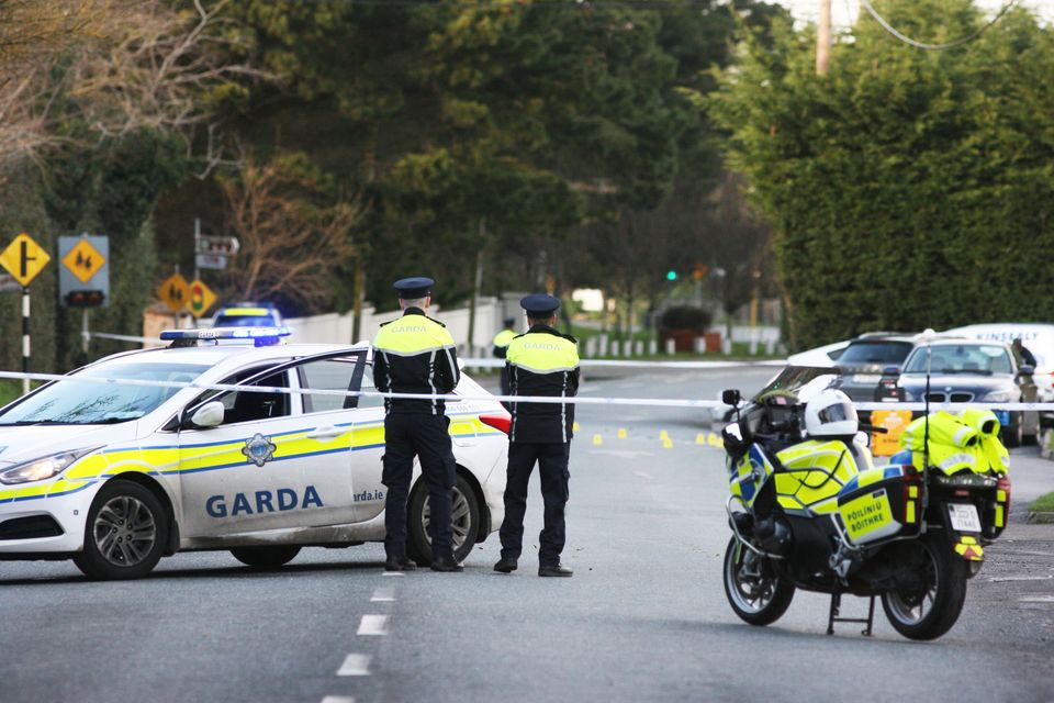 Garda forensic officers at the scene in Kinsealy,Malahide Road, Dublin.Photo by Padraig O'Reilly