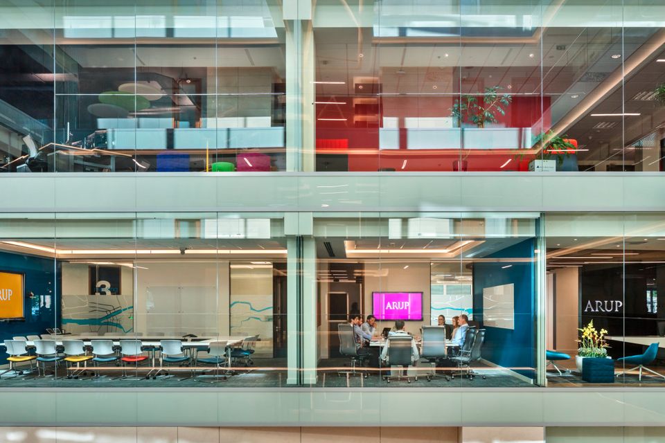 Inside the Arup office which houses 170 staff