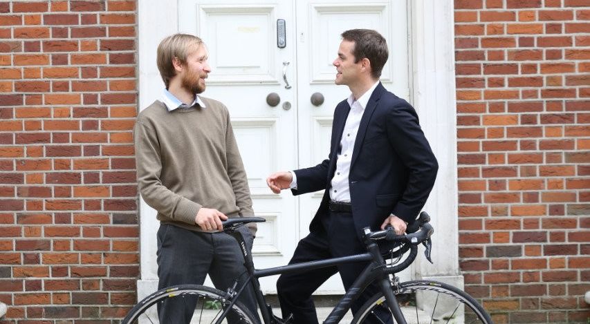 Mark Bennett and Wawrzyniec Wawro, co-founders of BikeLook, one of the companies that Enterprise Ireland invested in
