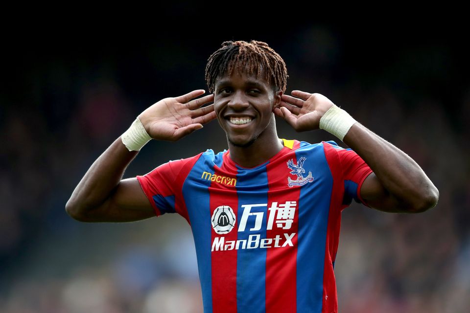 Wilfried Zaha was Crystal Palace's main threat against Spurs